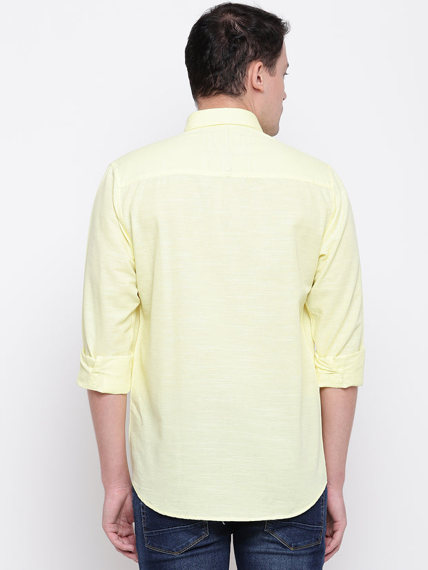 Mens Lemon Yellow Shirt