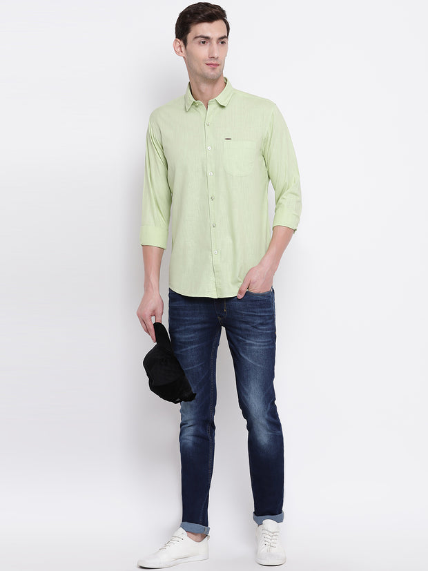 Cotton Green Casual Button-down Front Shirt