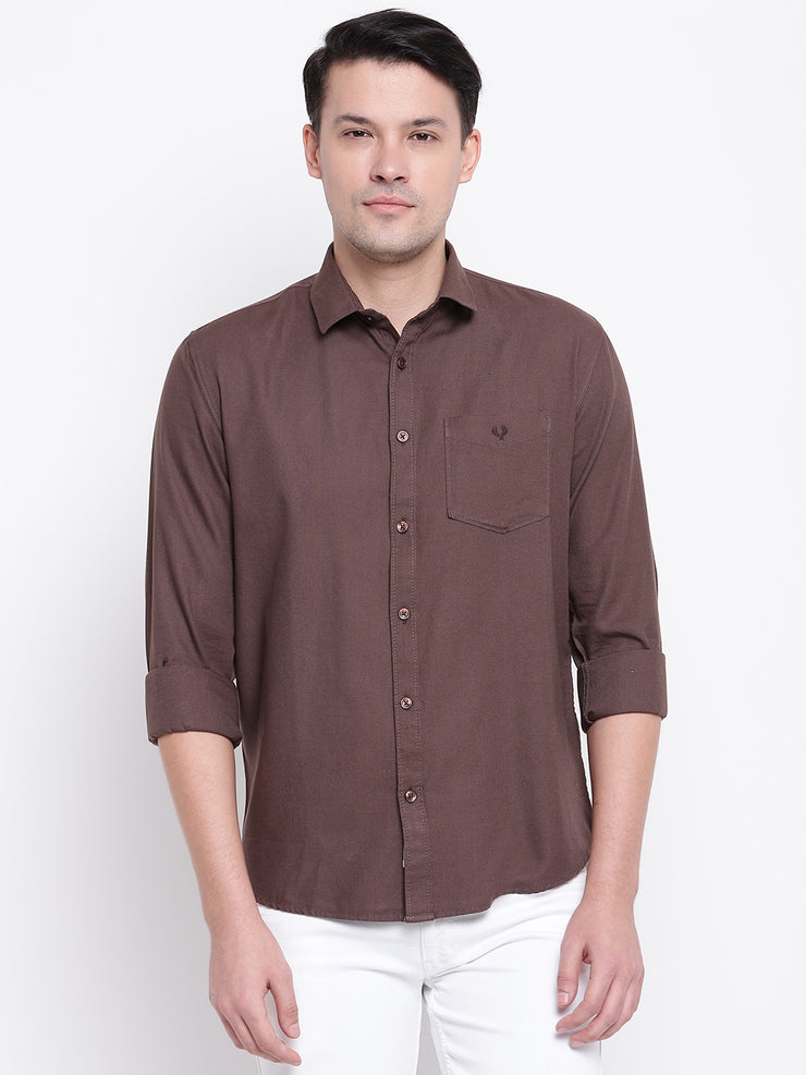 Mens Coffee Brown Shirt