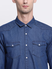 Blue Denim Full Sleeves Casual Shirt